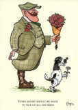 Cocker Spaniel dog cartoon greeting card by Bryn Parry