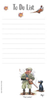 To Do List Notepad with Magnetic Strip. Shooting Types by Bryn Parry