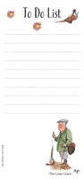 To Do List Notepad with Magnetic Strip. Shooting Types by Bryn Parry