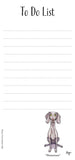 To Do List Notepad with Magnetic Strip. Working Dogs by Bryn Parry