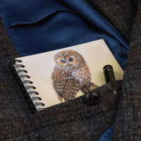 Bird themed A6 lined notebook. Tawny Owl by Dick Twinney