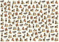 Thelwell horses and ponies wrapping paper