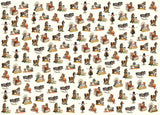 Thelwell horses and ponies wrapping paper