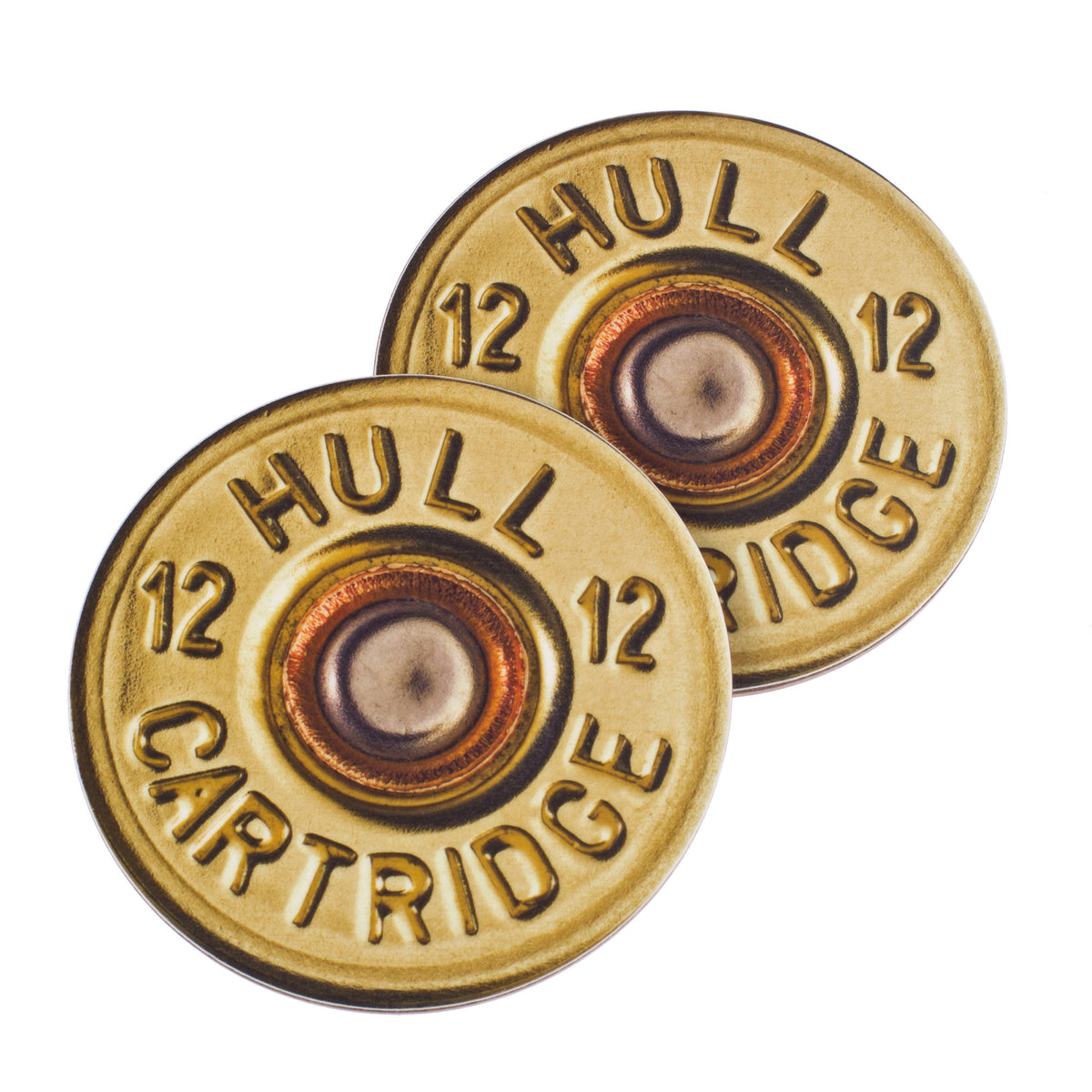 2 x Hull Shotgun Cartridge Coasters CountrysideGreetings