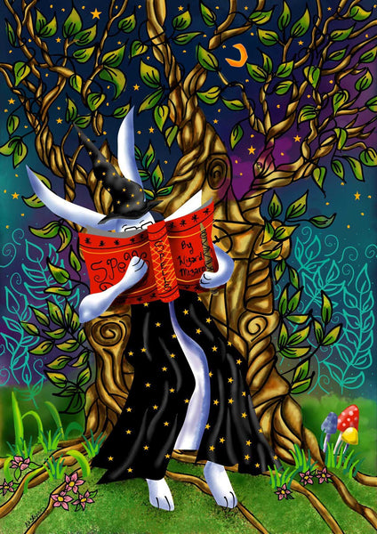 Spellbound greeting card by Amanda Skipsey