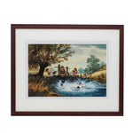 Fishing cartoon print. The Anglers Pool by Norman Thelwell