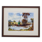 Cartoon Fishing Print. The Compleat Tangler by Thelwell