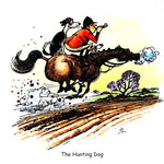 Horse and Hound Greeting Card. The Hunting Dog by Norman Thelwell