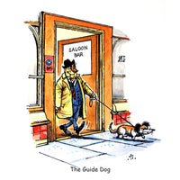Dog Greeting Card. The Guide Dog by Norman Thelwell
