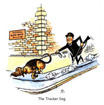 Dog Greeting Card. The Tracker Dog or Bloodhound by Norman Thelwell