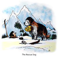 Dog Greeting Card. The Rescue Dog by Norman Thelwell