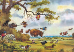Horse or Pony Greeting Card. Full Flight by Norman Thelwell