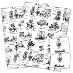 thelwell horse and pony wrapping paper