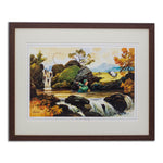 Cartoon fly fishing print. Into Something Big by Thelwell