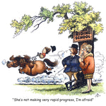 Horse or Pony Greeting Card "Rapid Progress" by Norman Thelwell