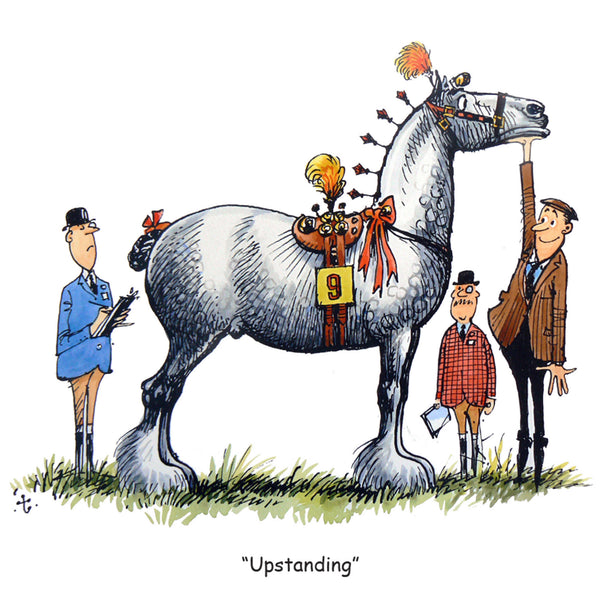 Horse or Pony Greeting Card "Upstanding" by Norman Thelwell