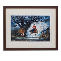 Impression de dessin animé de cheval et de chasse. Le retour à la maison par Norman Thelwell.