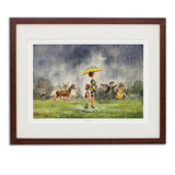 Soft Going Horse Racing print by Norman Thelwell.