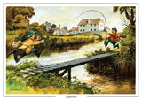 Tightlines fishing cartoon Greeting Card by Thelwell  