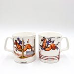"Clearing the Pole - Bone China Horse Riding Mug | Perfect Gift for Show Jumpers and Tea Lovers | Made in the UK | Dishwasher Safe"